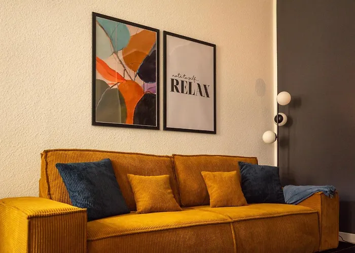 Maremar - Design - Luxus Boxspringbett - Zentral - Kueche - Arbeitsplatz - Highspeed Wlan Appartement